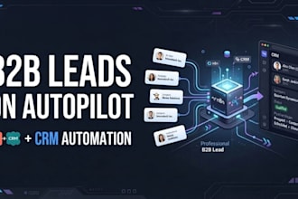build n8n b2b lead generation and CRM automation workflows