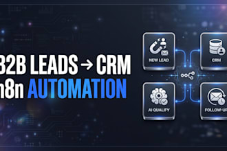 build n8n b2b lead generation and CRM automation workflows