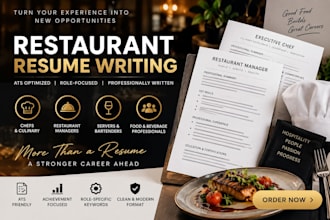 write an ats optimized restaurant resume for your target role