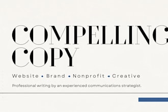 write compelling copy for you
