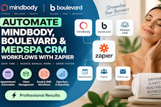 automate mindbody boulevard and medspa CRM workflows with zapier