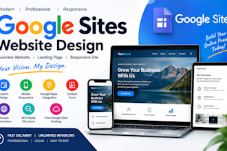 build google site website, business website, landing page and responsive website