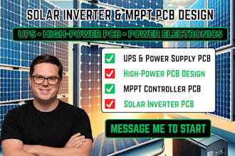 design solar inverter pcb, mppt, ups and high power electronics