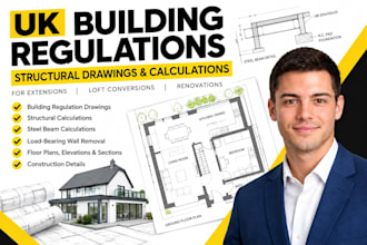 do UK building reg drawing UK structural calculation UK building control drawing