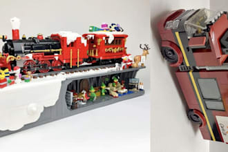 custom 3d lego design, car model, house, , toy, van, moc with manual instruction