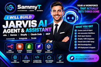build jarvis ai agent, jarvis ai assistant n8n hermes ai shopify claude code mcp