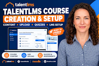 create course content on talentlms learnworlds  graphy moodle and wordpress lms