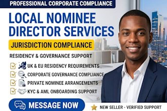 act as your nominee director local resident director legal setup