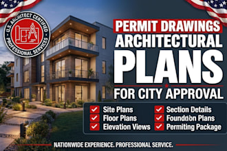 do city permit drawings as architect in texas arizona idaho indiana illinois