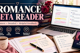 beta read your romance, dark romance or contemporary romance novel