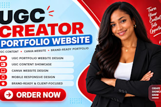 design ugc content creator portfolio ugc media kit, ugc portfolio website design