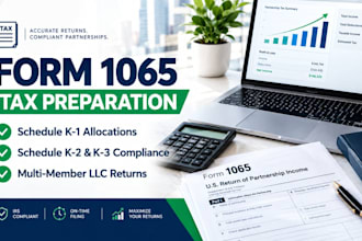 prepare form 1065 partnership tax and schedule k1 k2 k3