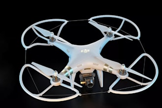 aerodynamic multirotor drone,cad3d quadcopter render,propeller,solidwork chassis