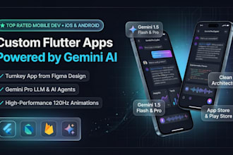 flutter mobile app development with figma UI and gemini ai