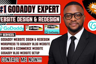 develop godaddy business website, wordpress to godaddy blog website,godaddy blog
