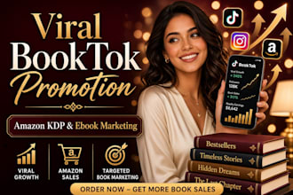 do viral booktok, amazon KDP book social media marketing manager for authors