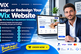redesign wix website design wix website with wix booking appointment scheduling