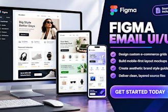 design high converting figma email template layout for klaviyo shopify marketing