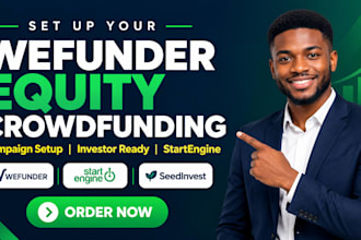 set up your equity crowdfunding campaign on wefunder and startengine
