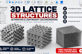 create custom 3d lattice structures 3d printing and lightweight cad engineering
