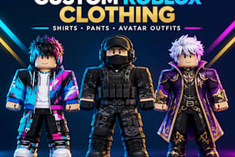 design custom roblox clothing shirts pants and avatar outfits