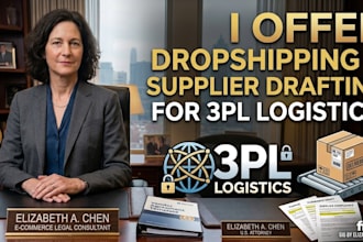 offer dropshipping and vendors supplier drafting for 3pl logistics