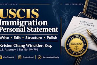 professionally edit your US immigration personal statement