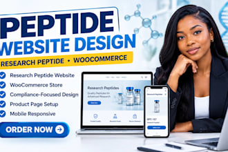 build fda compliant peptide website, research peptide website, woocomerce store