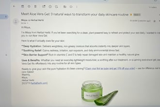 write business, post pre purchase follow ups emails for you