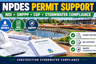 prepare swppp, npdes permit, noi and stormwater documents
