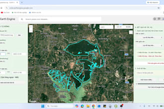 write google earth engine script and automate gis workflows