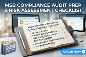 provide msb compliance audit prep and risk assessment checklist
