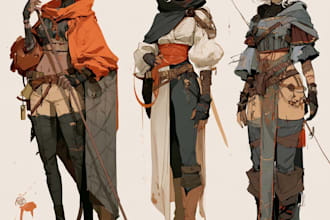 draw your dnd art or ttrpg character design or illustration