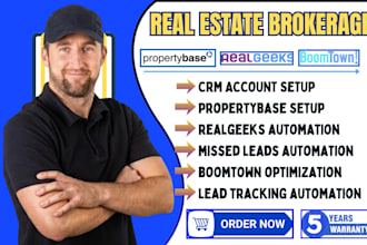 set up propertybase rentals real geeks boomtown cinc lead tracking brokerages