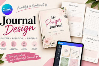 do journal design journal formatting prayer journal digital journal canva design