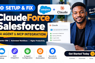setup claudeforce salesforce ai agent claudeforce mcp integration crm automation