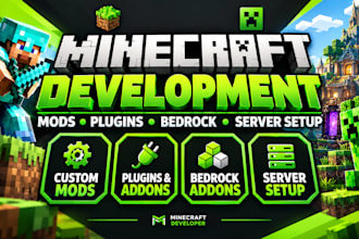 code custom minecraft plugins in java and skript spigot fabric mod fix modpack