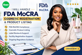 handle fda mocra cosmetic registration and product listing