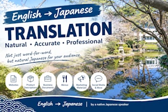 translate english to natural and professional japanese