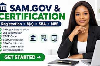 assist on sam gov write 8a certification and sba certification mbe certification
