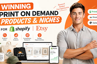 find winning print on demand products and niches for shopify etsy