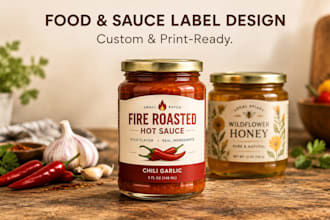 design your sauce, spice, or small batch food label