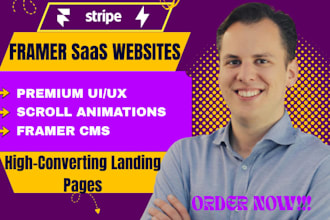 design a high converting framer saas website and landing page