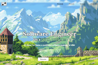 design a modern and professional portfolio website tailored