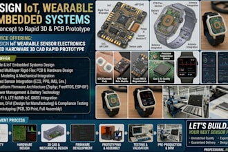 design iot wearable sensor electronics embedded hardware 3d cad rapid prototype