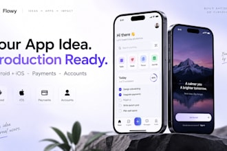 develop a production ready mobile app for android and ios