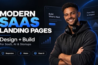 design a premium website for your saas or startup