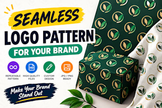 create a seamless logo pattern for your brand