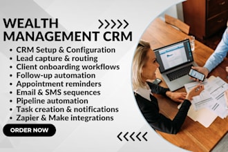 setup ai wealth management crm pipedrive hubspot keap zoho insightly salesforce