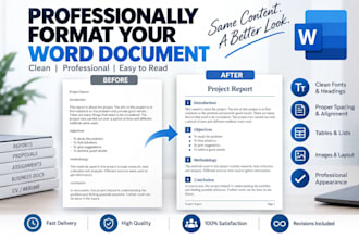 professionally format and clean up your word document
